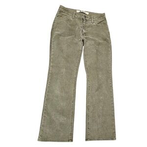 GAP Olive Green High-Rise Flared Jeans